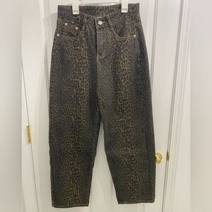 Leopard Print Jeans